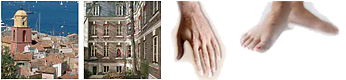 mains pieds
